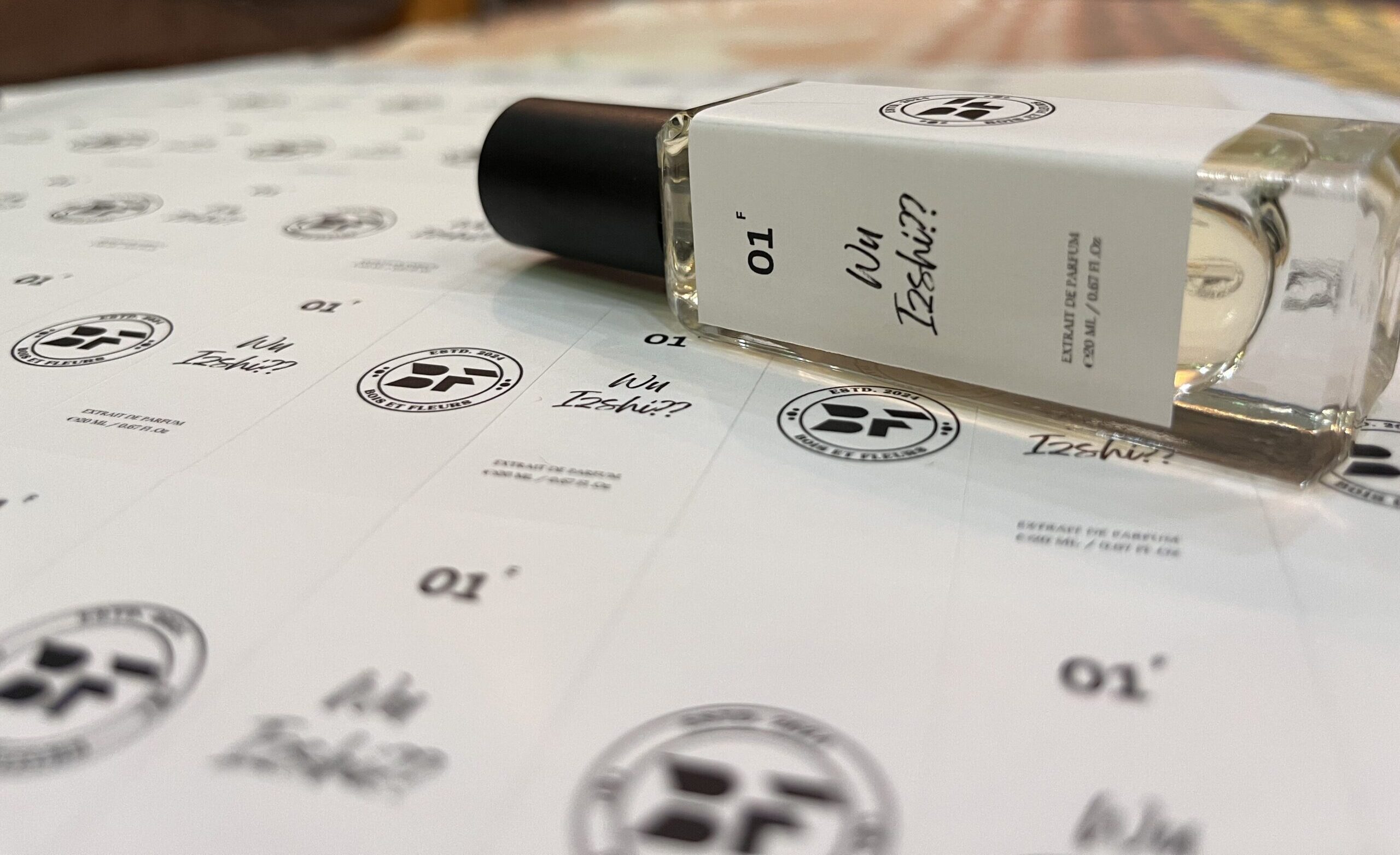 20ml bottle of Musc Music perfume by Bois et Fleurs Parfums – soft rose, peach, and musk fragrance for everyday wear