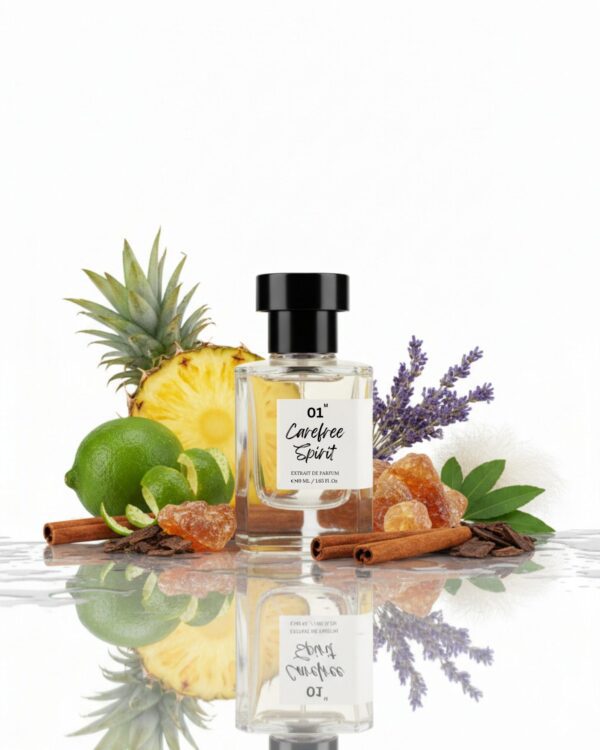 Carefree Spirit extrait de parfum bottle styled for daily wear and office safe use in Indian weather