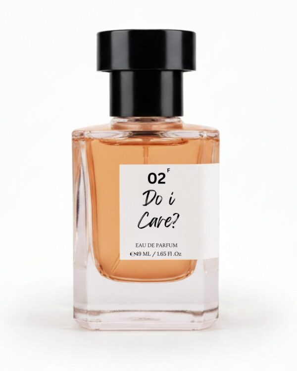 50ml perfume bottle “Do I Care? | Eau de Parfum bottle by Bois et Fleurs Parfums – bold jasmine coffee vanilla perfume for women made in India”