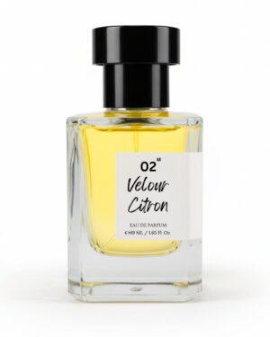 Velour Citron Eau de Parfum bottle – citrus gourmand perfume handcrafted in India
