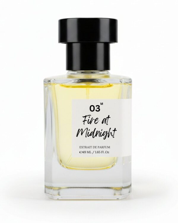 Fire at Midnight extrait de parfum bottle by Bois et Fleurs Parfums 50ml