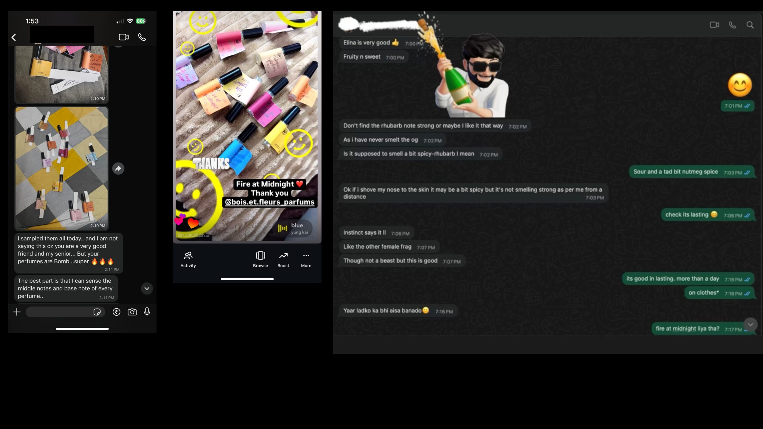 Real testimonial – properly formulated fragrance with natural sillage