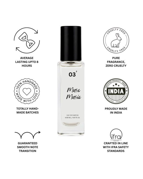 Musc Music rose musk eau de parfum for women in India 20ml