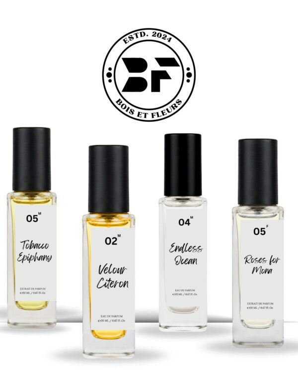 20 ml travel size perfume set India – Bois et Fleurs Parfums