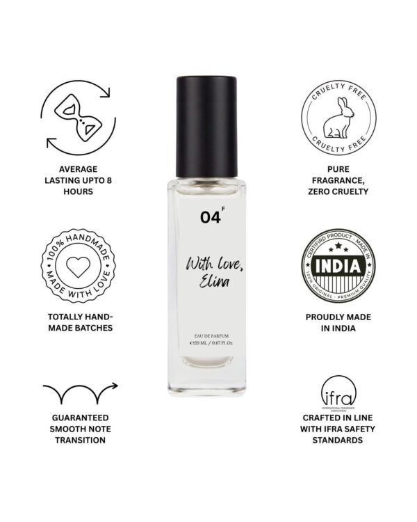 with love, elina 20ml.jpg | Bois et Fleurs Parfums With Love, Elina eau de parfum rose fragrance India 20ml