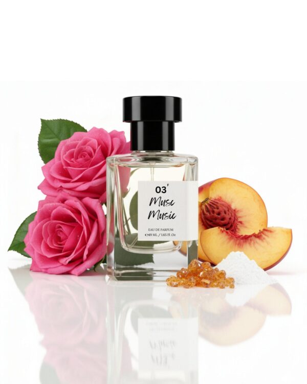 Musc Music clean musk office wear perfume bottle with notes