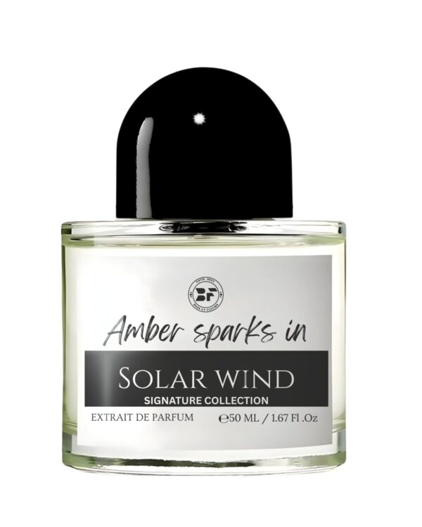 Solar Wind Extrait de Parfum bottle – citrus musk office-safe perfume for Indian weather