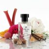 with love, elina with notes.jpg | Bois et Fleurs Parfums With Love, Elina fruity rose perfume bottle with notes